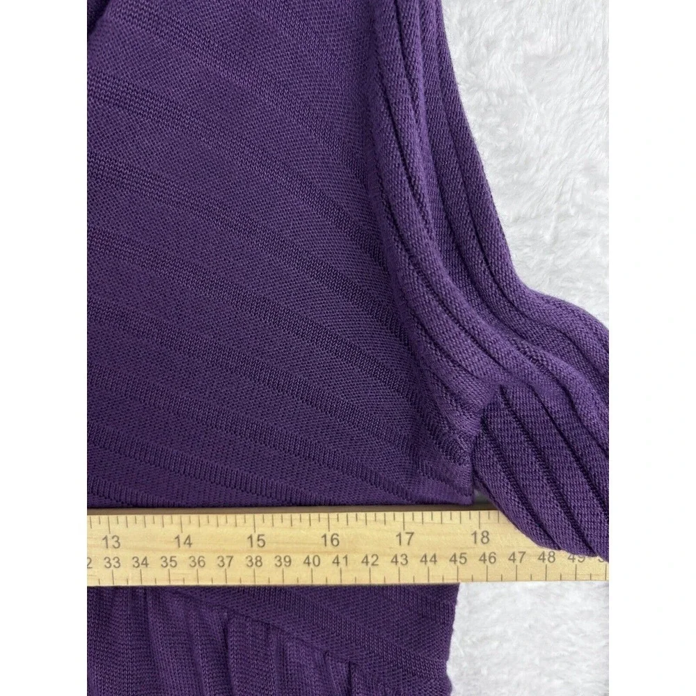 Chadwick's Women's Rayon Cowl Neck Purple Sweater Long Sleeve Size‎ XL